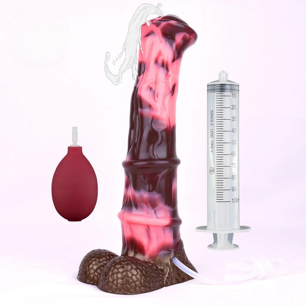 🐎 10 - Inch Starburst Squirting Fantasy Dildo - BeastGasm