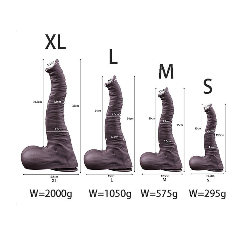 12” Elephant Trunk Dildo – Sensational Stretch - BeastGasm