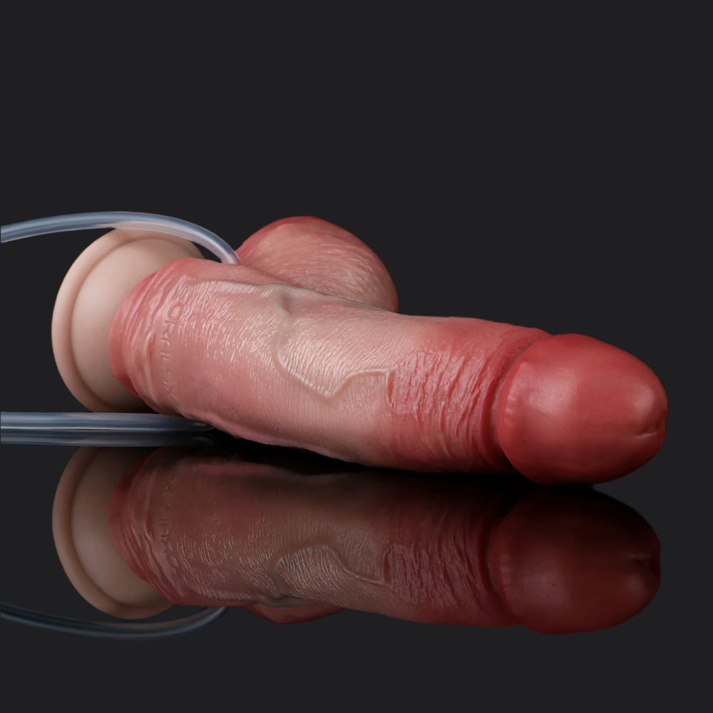 Realistic 7 Inch Squirting Inflatable Dildo – Body-Safe Silicone Toy - BeastGasm