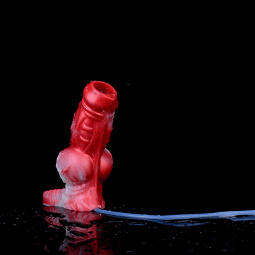 Scarlet Wyrm - Huge Squirting Knot Sheath & Fantasy Penis Extender - BeastGasm