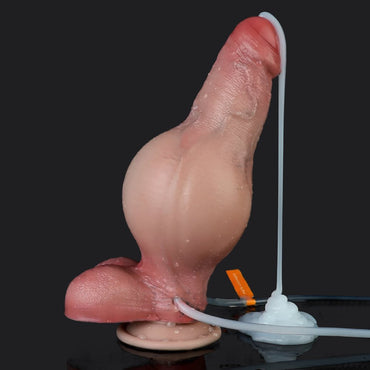 Realistic 7 Inch Squirting Inflatable Dildo – Premium Silicone Toy - BeastGasm