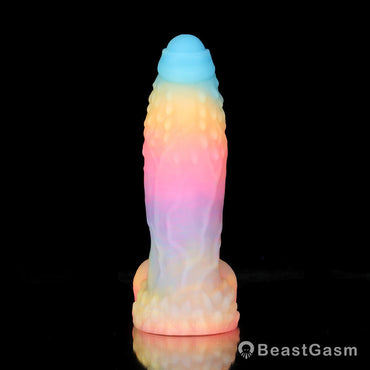 ديلدو يونيكورن الخيالي مجاني - يتوهج في الظلام، ومحكم، وممتع باستخدام كوب الشفط!