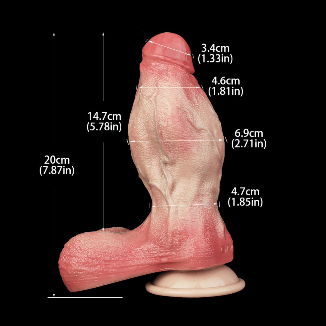 Augustus 7.5 Inch Realistic Dildo – Thick, Textured, and Firm - BeastGasm