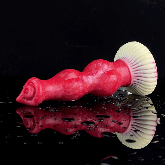 🐶Knotted Dog Vibrator – 7.87” Fantasy Dildo with Suction & Vibes - BeastGasm