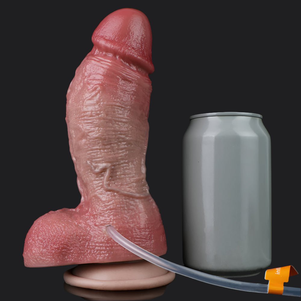 Squirting Inflatable Dildo – 7 Inch Realistic Cum Play Toy - BeastGasm