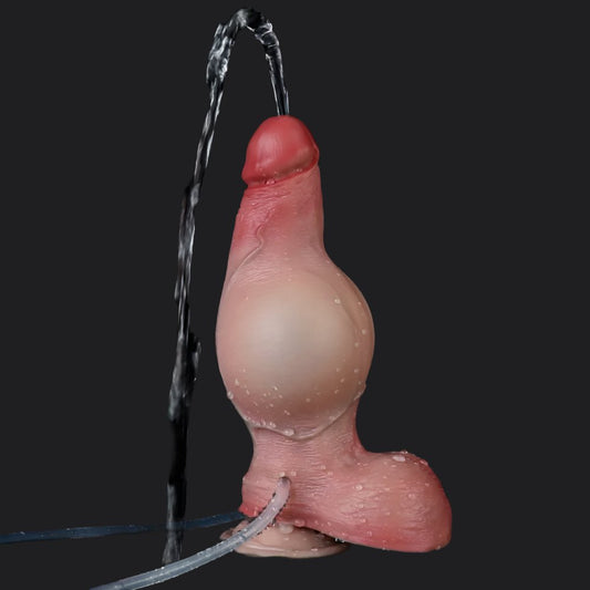 Realistic 7 Inch Squirting Inflatable Dildo – Body-Safe Silicone Toy - BeastGasm