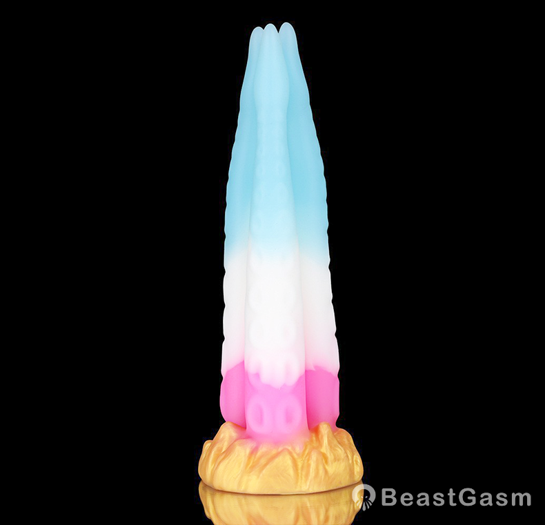 🐙 Alien Tentacle Dildo with 3 Arms – Fantasy Squid Toy BeastGasm