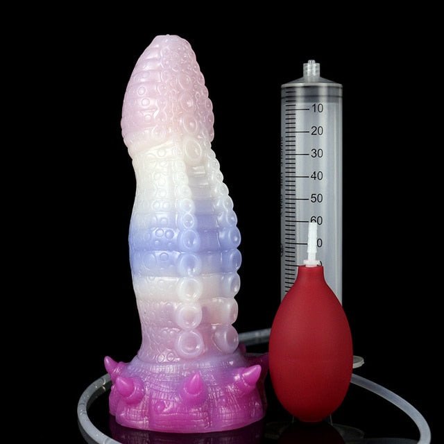 🐙 8.4” Giganteus Ejaculating Tentacle Dildo – Squirting Monster Fantasy - BeastGasm