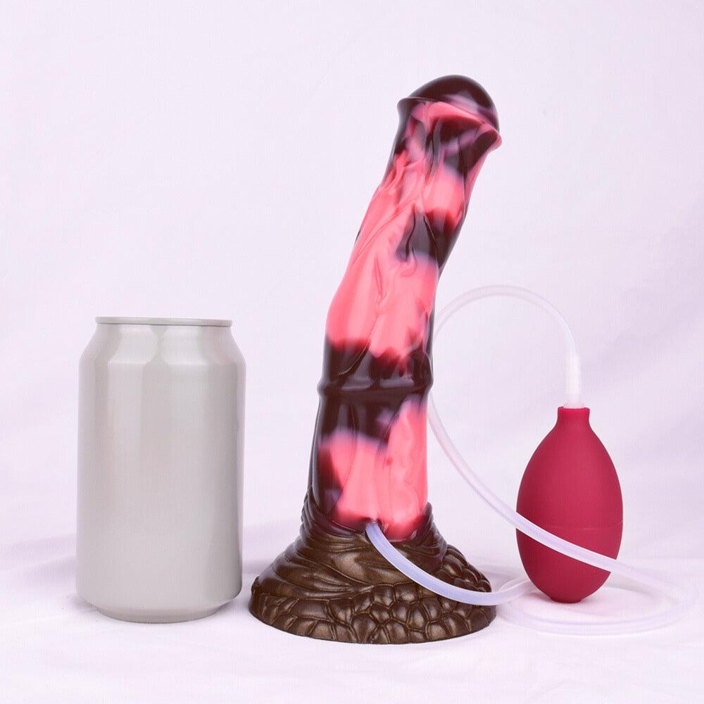 🐎 8.4 - Inch Flitter, Curve Ejaculating Horse Dildo - BeastGasm