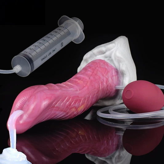 🐙 8.6 - Inch Kraken - Ejaculating Tentacle Dildo with Suction Cup & Curve - BeastGasm