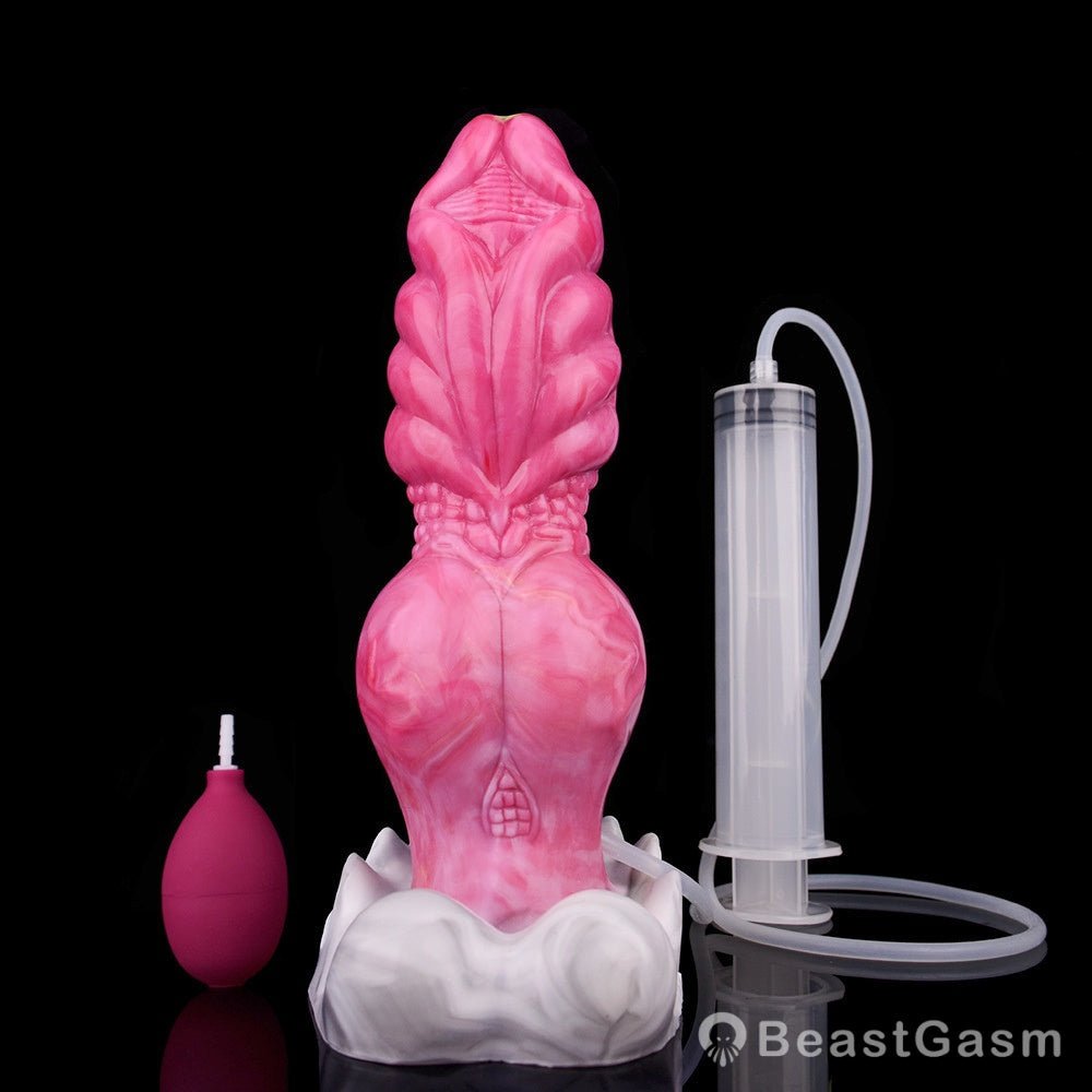 🐲8.9” Ejaculating Ogre Dildo – Lifelike Knot & Suction Cup - BeastGasm