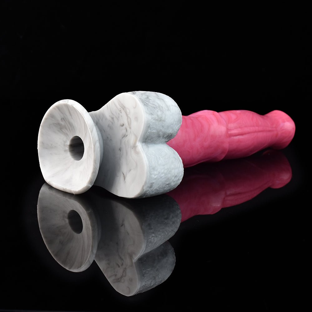 🐎 9.6” CHIRON Vibrating Horse Dildo – Pegasus Vibrator with Suction Cup - BeastGasm