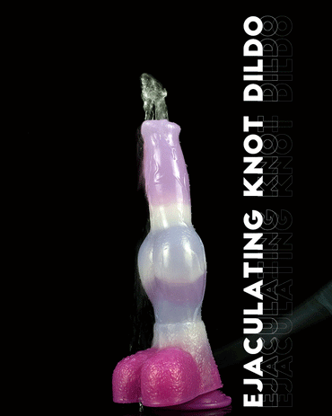 🐕 🐾 Xolotl - 10.8” Huge Knot Canine Dildo with Ejaculation & Suction - BeastGasm