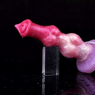 Yaksha 10.23” Double Knot Ejaculating Dog Dildo - BeastGasm