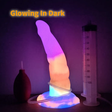 🐾 8.4-Inch Juno - Glowing Ejaculating Dog Dildo for Wild Fantasy Play - BeastGasm