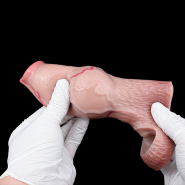 Soren Realistic Penis Sleeve: Knotted Girth & Clit Texture ⚔️
