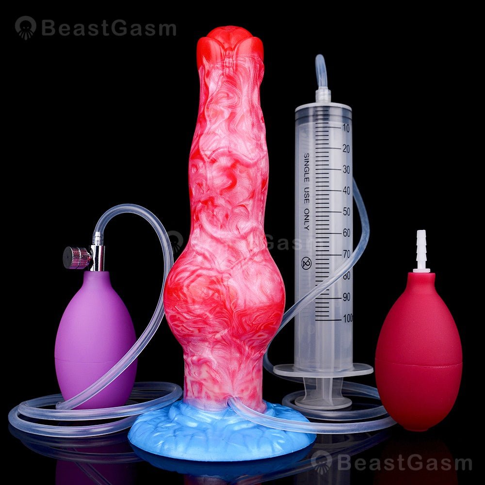 🐺 Cerberus XL Inflatable Dildo – Squirting Beast by BeastGasm - BeastGasm
