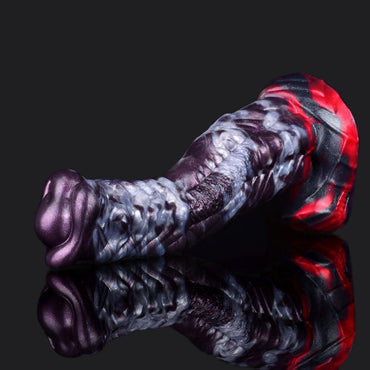 Dark Ice Dragon Dildo – Textured Fantasy Toy for Epic Pleasure - BeastGasm