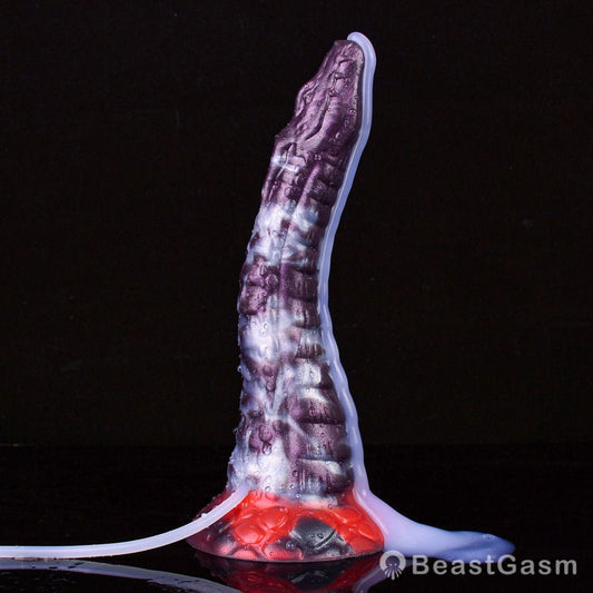 🐍 Dark Ice Monster Ejaculating Dildo - Jaculus - BeastGasm