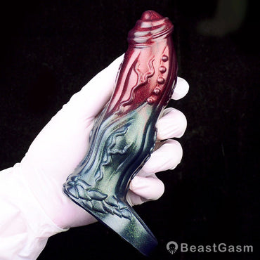 Dark Warrior Nightblade Penis Sleeve – Spiked & Textured Fantasy ⚔️🔥 - BeastGasm