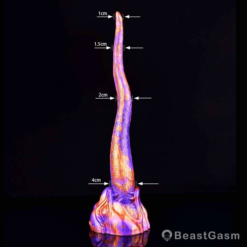 Demon Tongue Dildo – Large Textured Fantasy Dildo for Deep Play - BeastGasm