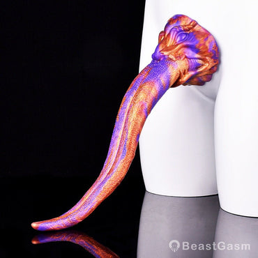 Demon Tongue Dildo – Large Textured Fantasy Dildo for Deep Play - BeastGasm