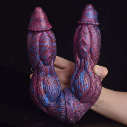 👿 👾 EUDORA Double - Ended Alien Dildo – 16.9” Monster Fantasy Toy - BeastGasm