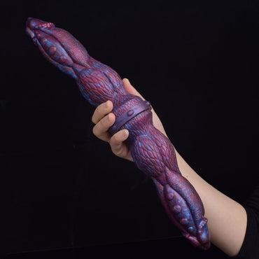 👿 👾 EUDORA Double - Ended Alien Dildo – 16.9” Monster Fantasy Toy - BeastGasm