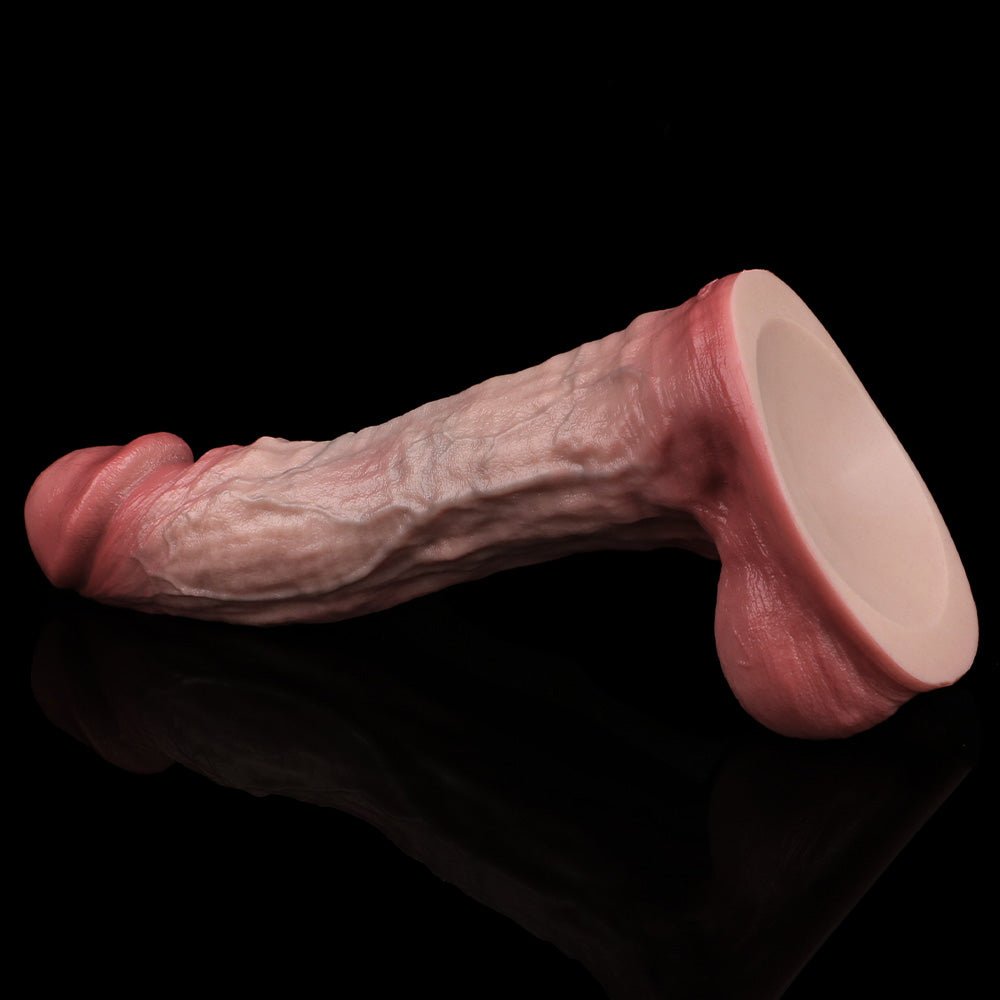 Extra Thick 9 Inch Dildo with Balls – Deep Realistic Pleasure - BeastGasm