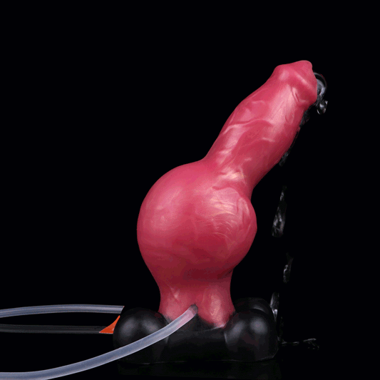 🐶 Dog Knot Inflatable Dildo – Squirting Anal Fantasy Toy by BeastGasm - BeastGasm