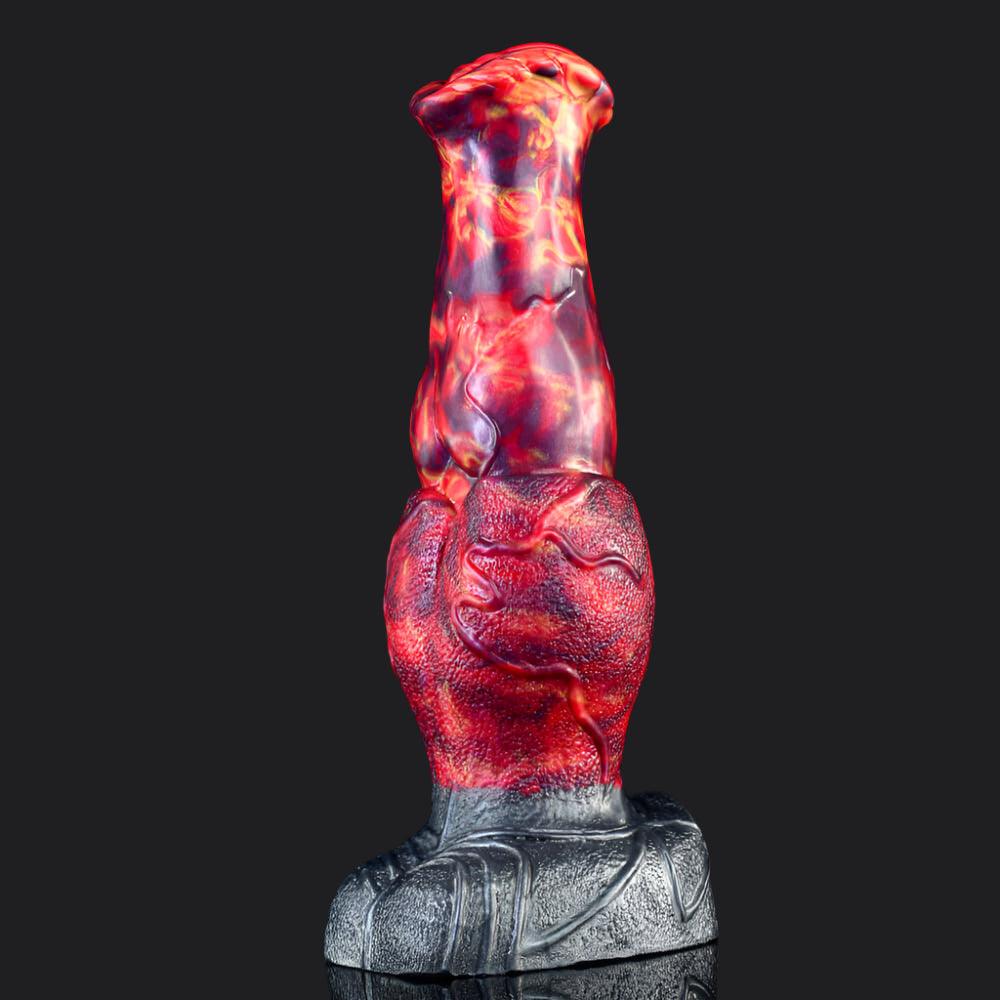 Falkor Fire Dragon Dildo – Knot, Flared Head, Pure Pleasure - BeastGasm