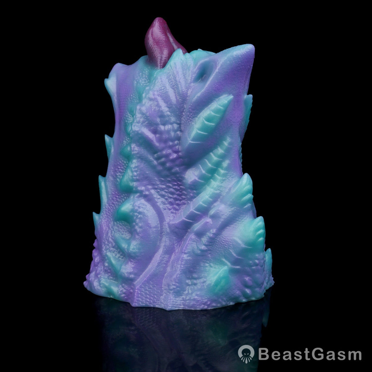 š² Fantasy Dragon Mouth Stroker Teal Purple Pocket Pussy - BeastGasm