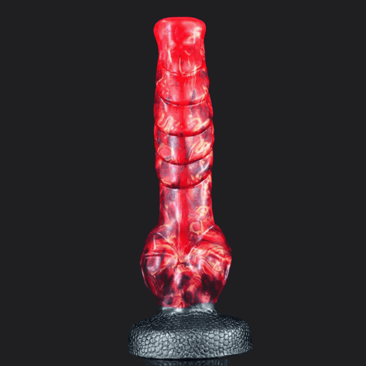 Fire Dragon Dildo - Textured, Knotted, and Fierce - BeastGasm