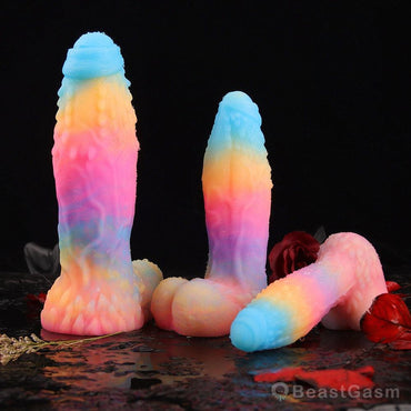 FREE Fantasy Unicorn Dildo – Glow - in - the - Dark, Textured, & Suction Cup Fun! - BeastGasm