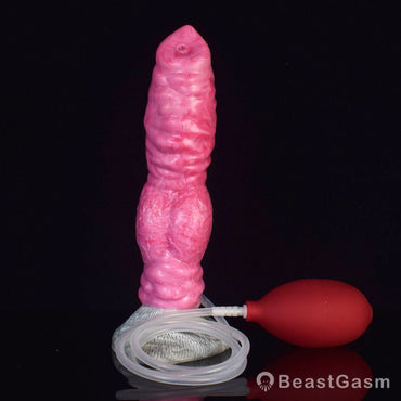 🐶 🐾 Garmr - 8.4” Ejaculating Canine Knot Dildo with Suction Cup - BeastGasm