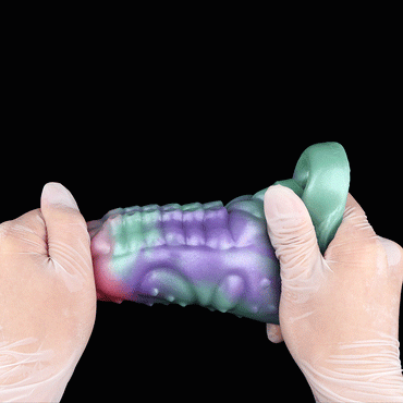 Fantasy Tentacle Cock Sleeve – 5.5″ Multicolor Silicone Penis Extender 🐙🌊