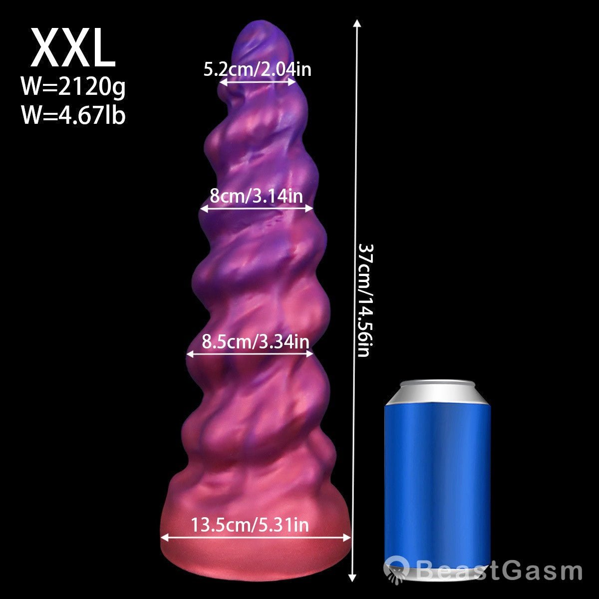 👹 Hellspire Spiral Fist Dildo – Fantasy Anal & G - Spot Expander - BeastGasm