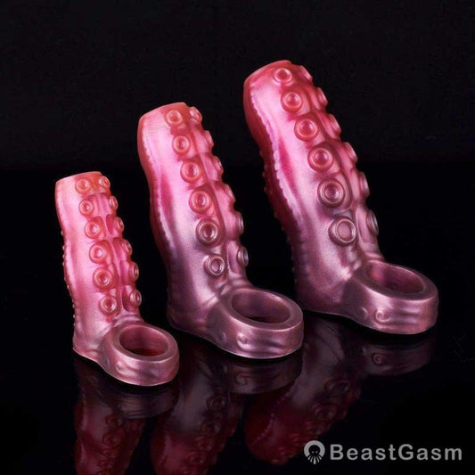 Inky - Octopus Tentacle Cock Sleeve, Fantasy Penis Extender - BeastGasm