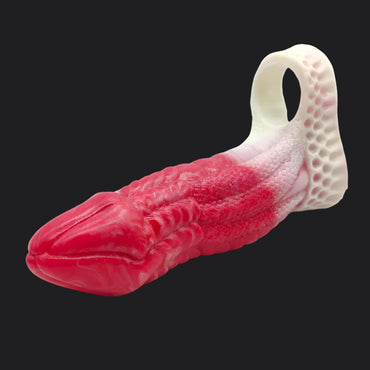 Io Dragon Penis Extender Sleeve - Red - BeastGasm