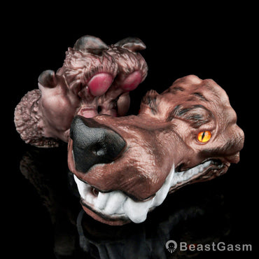 🐺 Jackal Dune: Feral Fantasy Wolf Head Stroker - BeastGasm