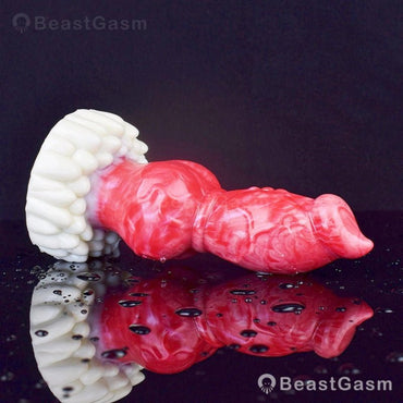 🐶 Knotted Fantasy Dog Dildo – Intense Stretch & Play - BeastGasm