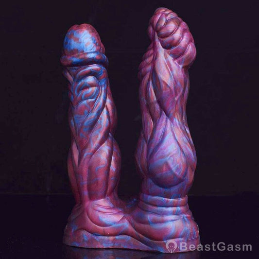 👾 Lydian Double Penetration Alien Plug – Ribbed for Deep Pleasure - BeastGasm