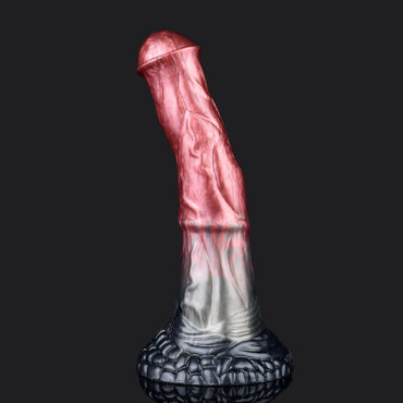 Metallic Red Horse Dildo – Realistic, Wild, and Ready - BeastGasm