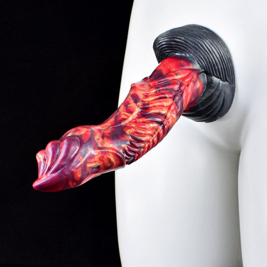 👾 🐲 MILLER Fantasy Dildo – Ribbed Dragon Dildo for Deep Play - BeastGasm