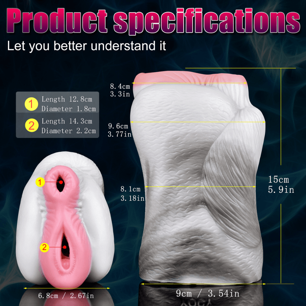 Nyx Stallion Furry Fleshlight – Dual - Entry Beast Stroker - BeastGasm
