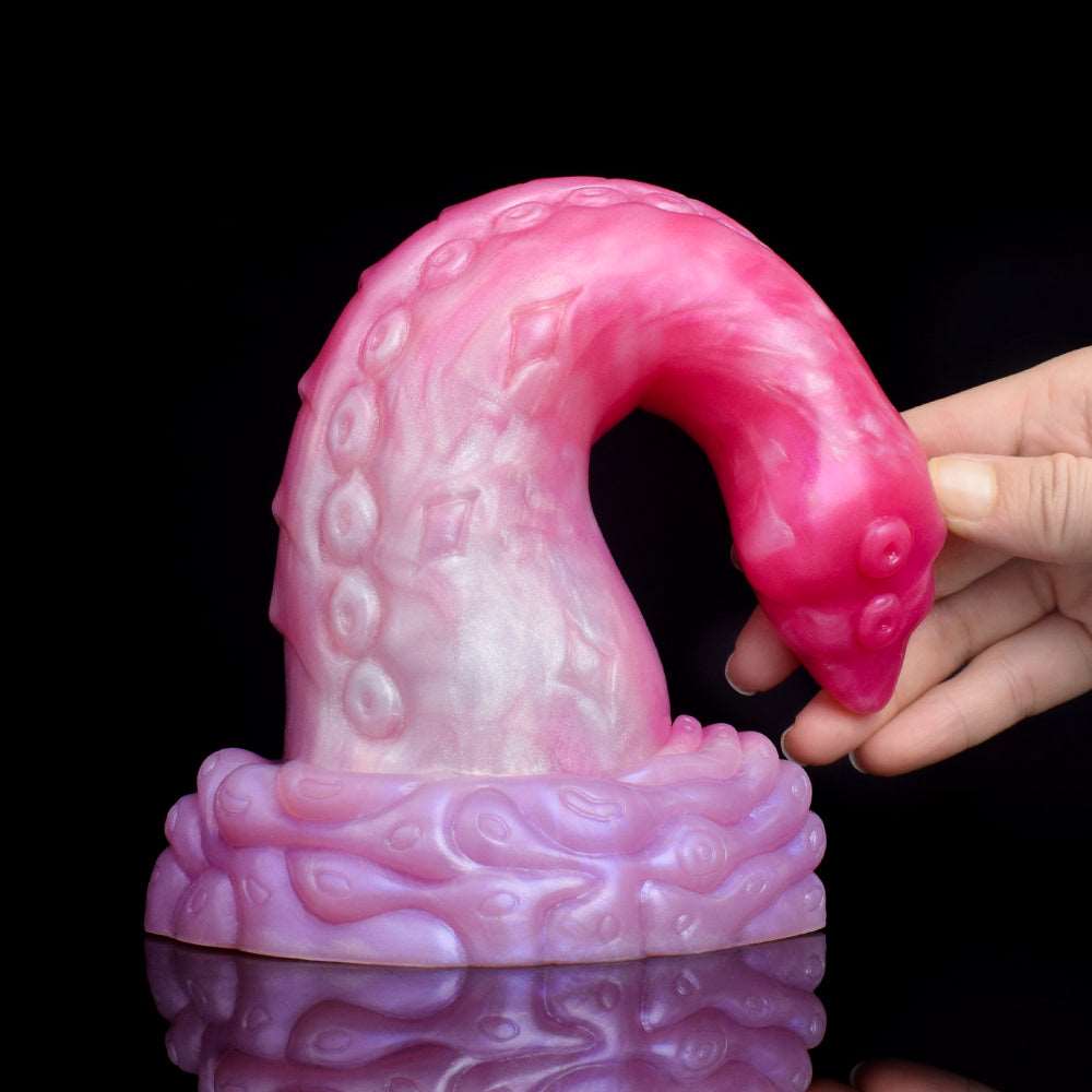 🐙 OSSIFLY Octopus Tentacle Dildo – 8.3” Curved Fantasy Toy - BeastGasm