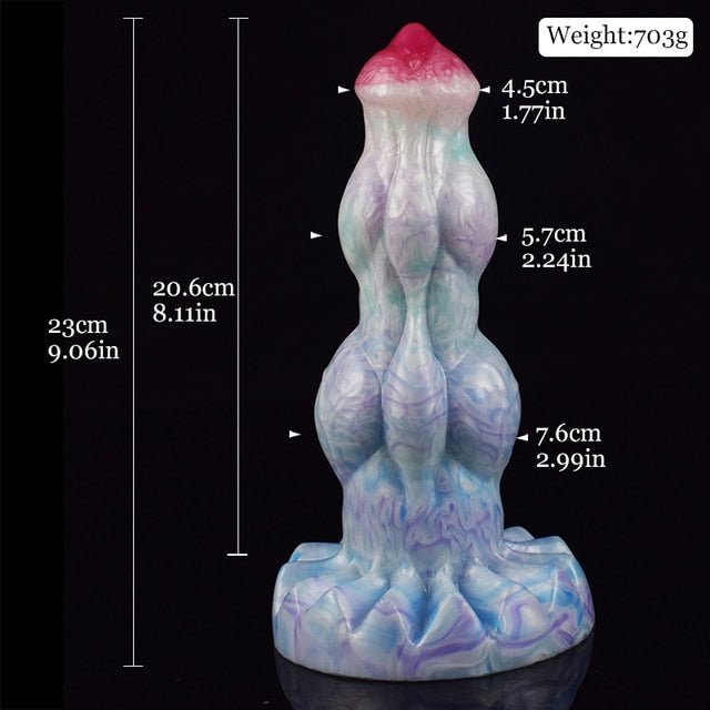 🦓 Premium Heliovor 9 - Inch Double Knot Fantasy Dildo – Thick, Lifelike, and Versatile - BeastGasm