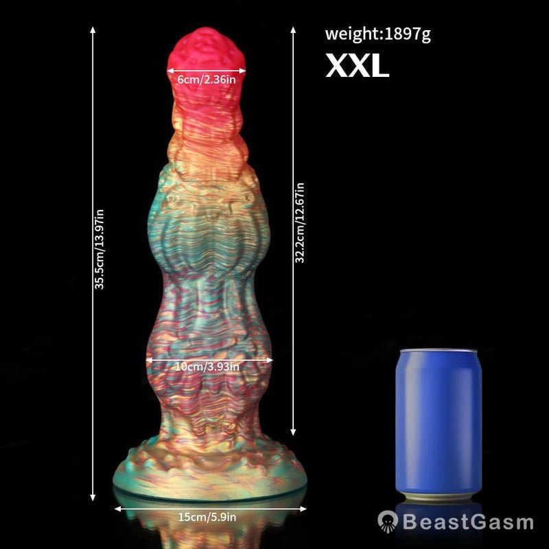 Rainbow Knot Dildo – Colorful Kink & Deep Delight - BeastGasm