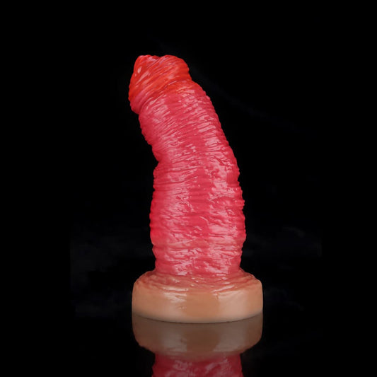 Rose Red Fantasy Dildo for Wild, Textured Pleasure - BeastGasm