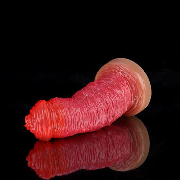 Rose Red Fantasy Dildo for Wild, Textured Pleasure - BeastGasm